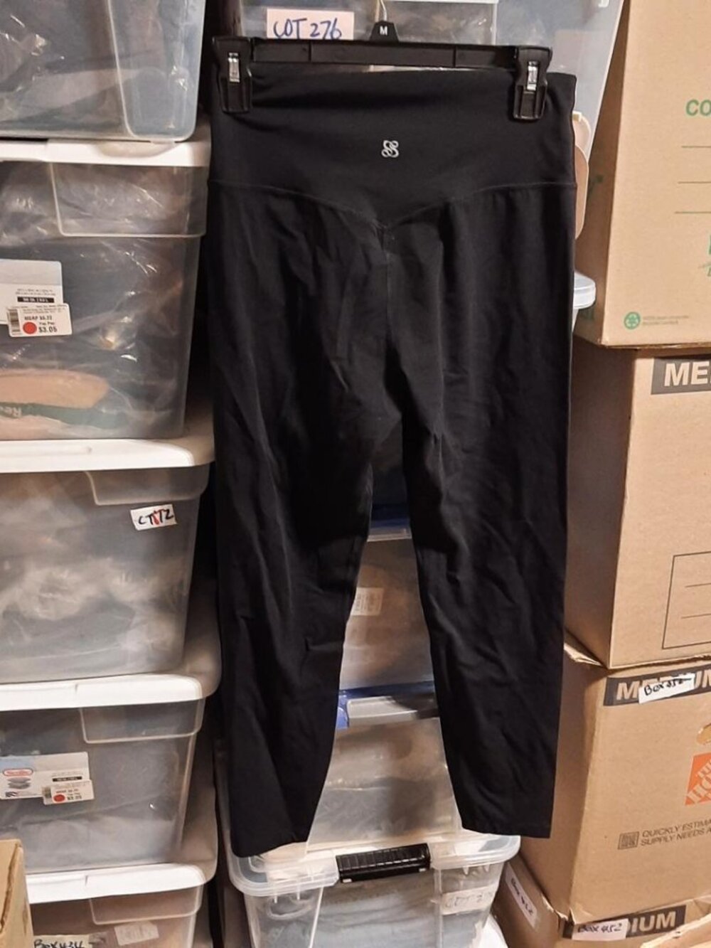 NEW TAG ! Solunso High Waist Compression Leggings Tommy Control Athletic BLK M